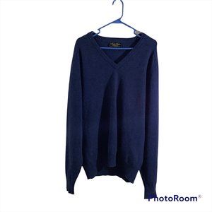 Men's Brooks Brothers 100% Lambswool Knit Sweater in Blue